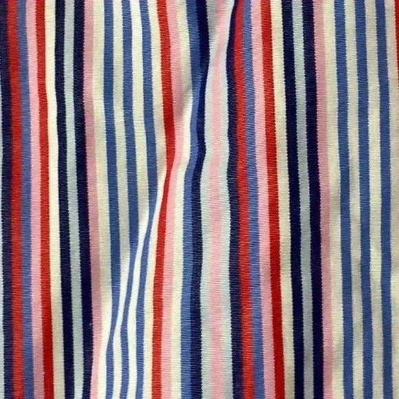 PETER MILLAR MENS SIZE 17/43 COTTON LONG SLEEVE SHIRT PINK  PURPLE NAVY STRIPES - Picture 4 of 14